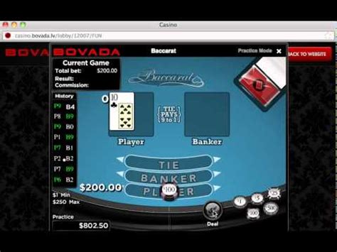 bovada casino baccarat